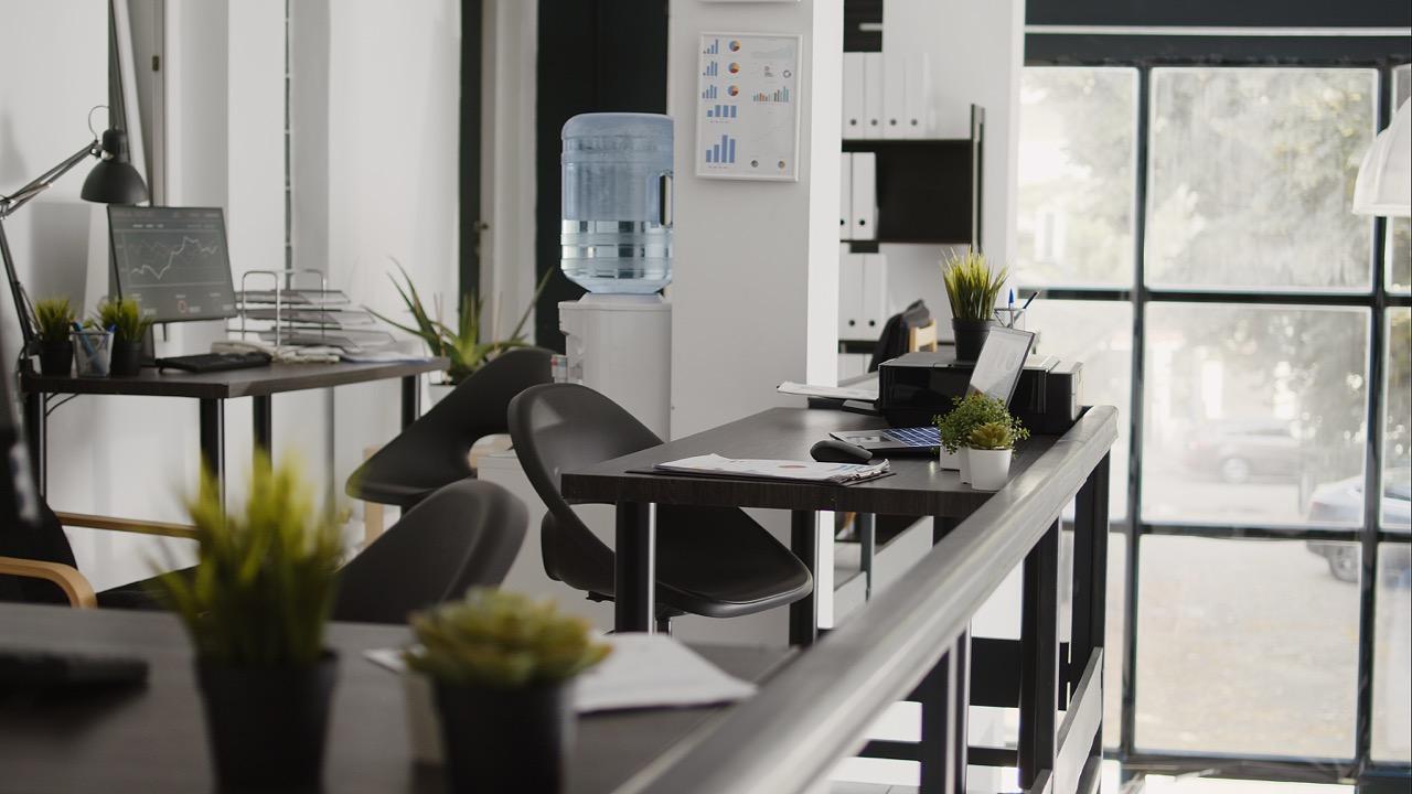 Modern office workspace